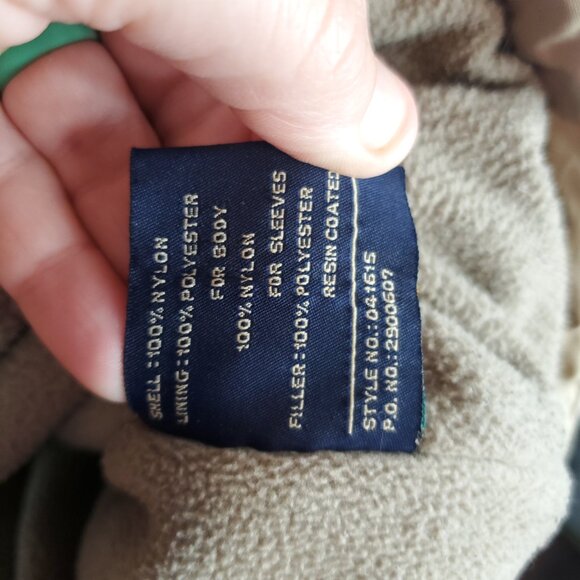 Dockers Tan Khaki Fleece Interior Hooded Lng Slv Zipper Closure Mens Jacket XL - Picture 8 of 16